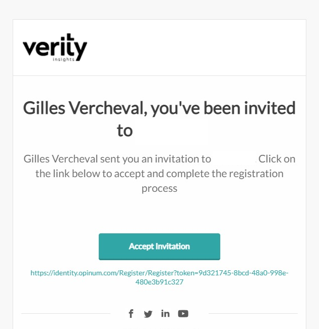 email invitation